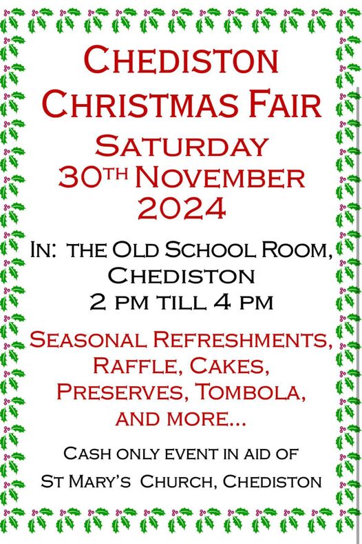 Chediston Christmas fayre