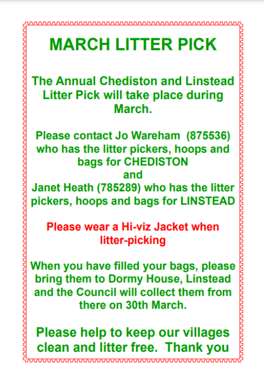 litter pick notice 2023